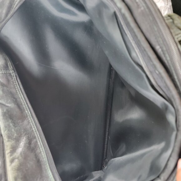 Tumi Alpha Black Leather Expandable Organizer Briefcase Bag - Picture 4 of 9